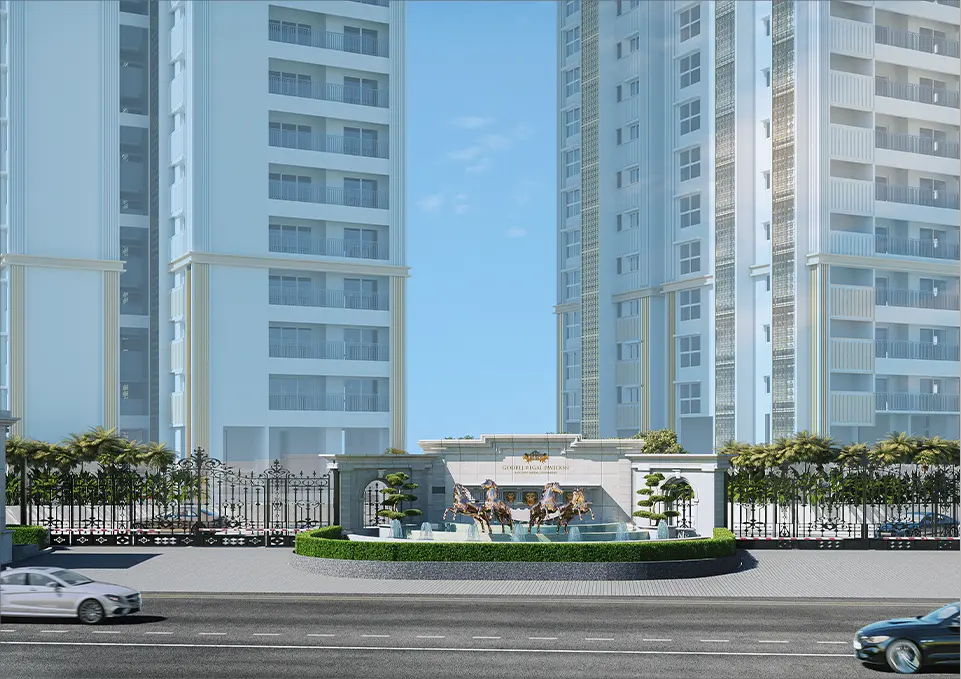 Godrej Parkshire driveway